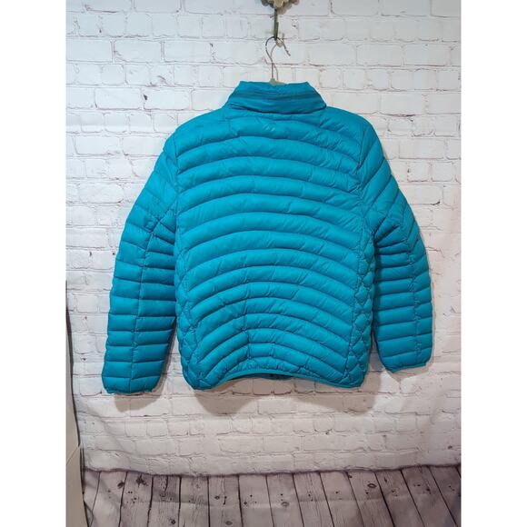 Turbine SPS Self Pack System Down Jacket Women’s Large Teal Lightweight Packable - Picture 7 of 13